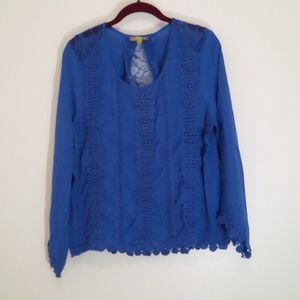 Santoori Blouses Color Blue Size L